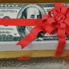 Торт в виде доллара на заказ в Красноярске