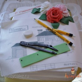 Торт архитектору на заказ в Красноярске