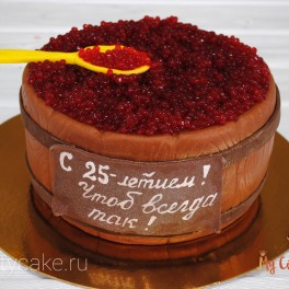 Торт бочонок с икрой на заказ в Красноярске