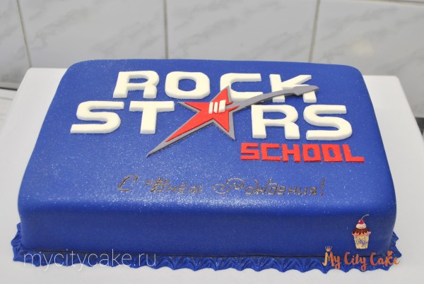 Корпоративный торт школа Рока торты на заказ Mycitycake
