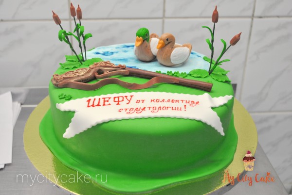 Торт для охотника торты на заказ Mycitycake