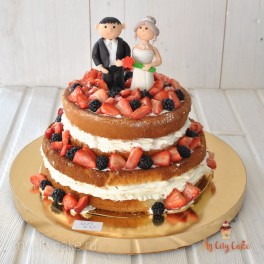 Открытый свадебный торт на заказ в Красноярске