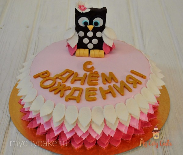Детский торт с совой торты на заказ Mycitycake