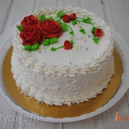 Торт с розами на заказ в Красноярске