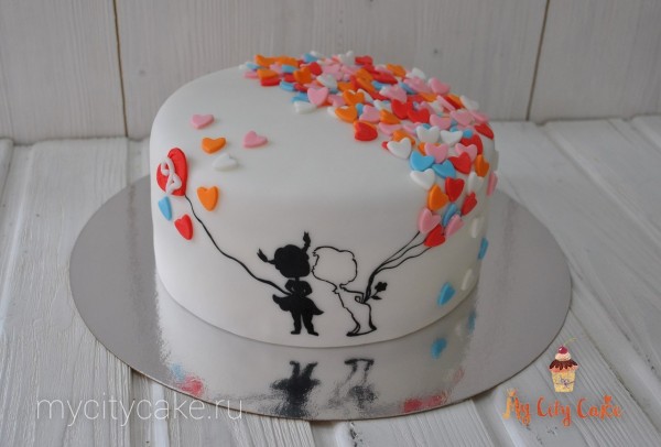Торт влюбленные торты на заказ Mycitycake