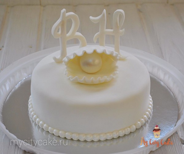 Торт жемчужная свадьба торты на заказ Mycitycake