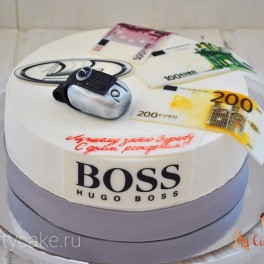 Торт для мужа с деньгами на заказ в Красноярске