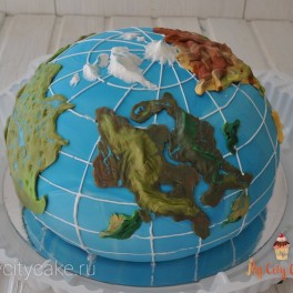 Торт глобус на заказ в Красноярске