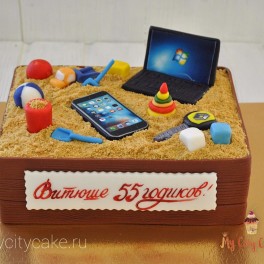Торт песочница для мужчины на заказ в Красноярске