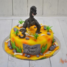 Торт с динозавром на заказ в Красноярске