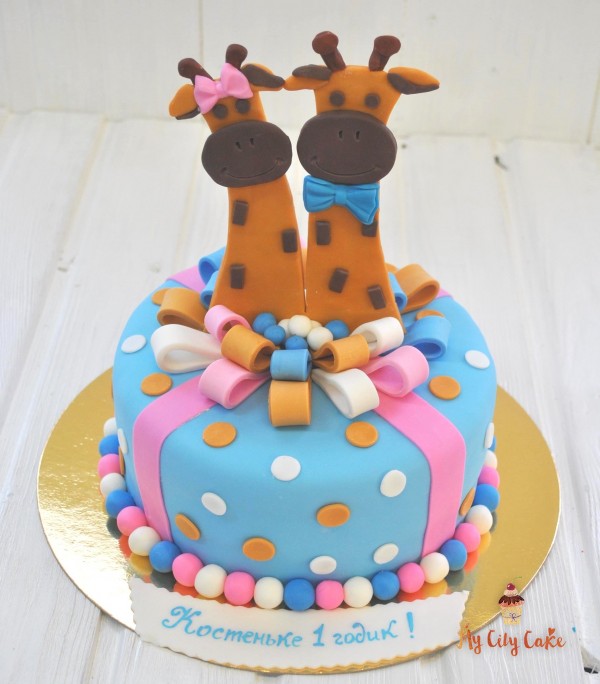 Торт с жирафами торты на заказ Mycitycake