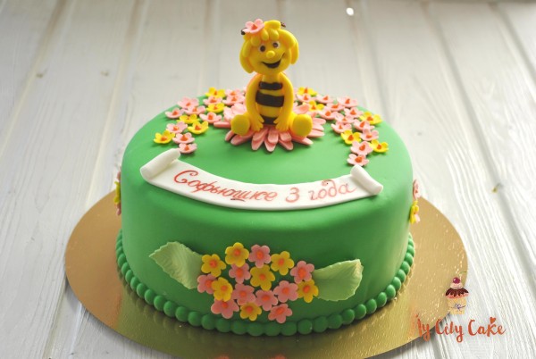Детский торт с пчёлкой торты на заказ Mycitycake