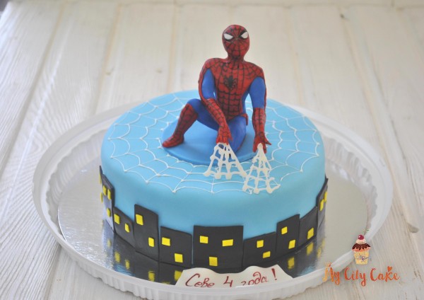 Торт Человек Паук торты на заказ Mycitycake