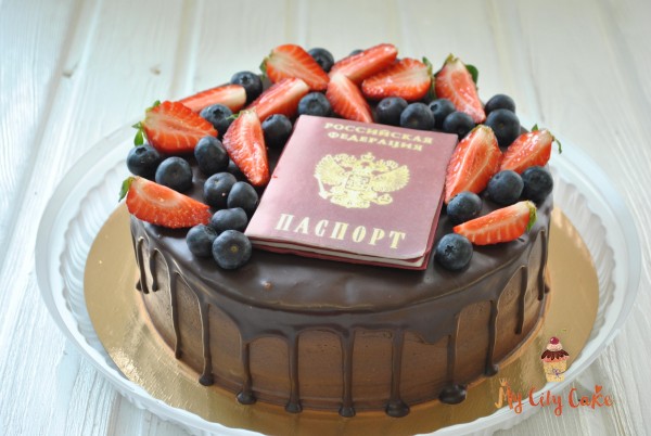 Ягодный торт с паспортом торты на заказ Mycitycake