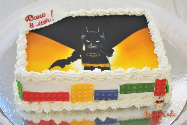Торт Бэтмен с лего торты на заказ Mycitycake