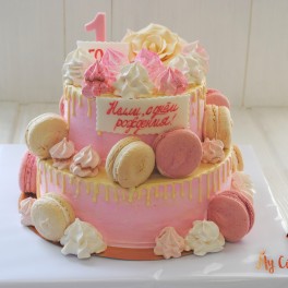 Торт для девочки на 1 год на заказ в Красноярске