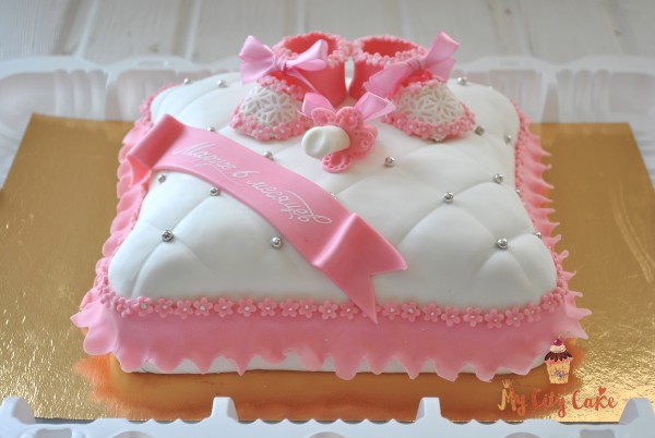 Торт для девочки на 6 месяцев торты на заказ Mycitycake
