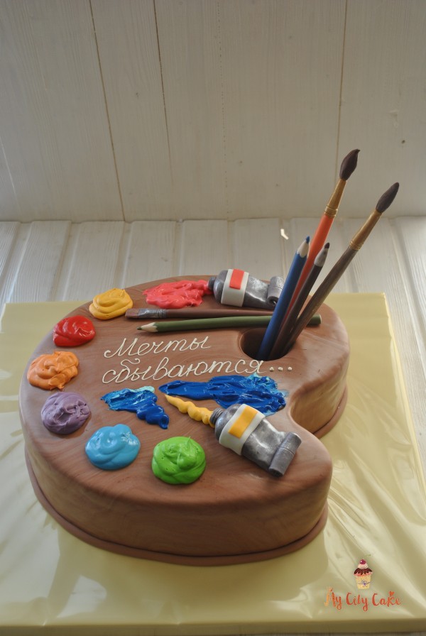 Торт для художника торты на заказ Mycitycake
