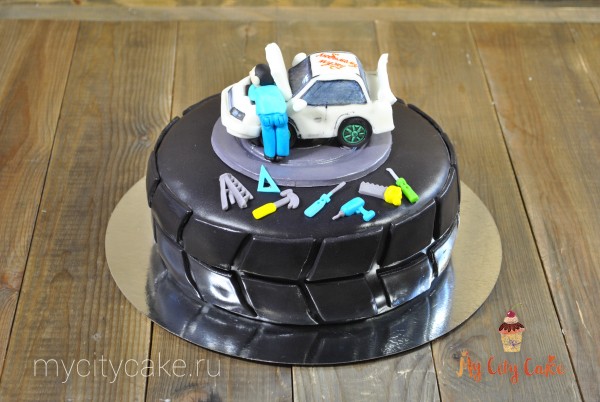 Торт для автомеханика торты на заказ Mycitycake