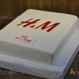 Корпоративный торт H&M на заказ в Красноярске