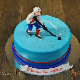 Торт с хоккеистом на заказ в Красноярске
