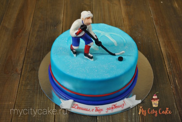 Торт с хоккеистом торты на заказ Mycitycake
