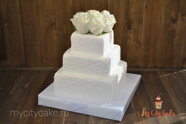 Торт с белыми розами торты на заказ Mycitycake