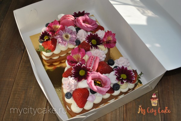 Торт в виде цифры торты на заказ Mycitycake