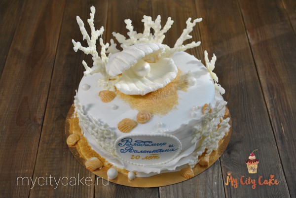 Торт с жемчугом торты на заказ Mycitycake