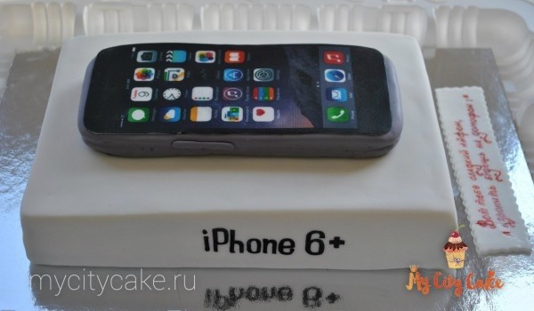 Торт в виде Iphone торты на заказ Mycitycake