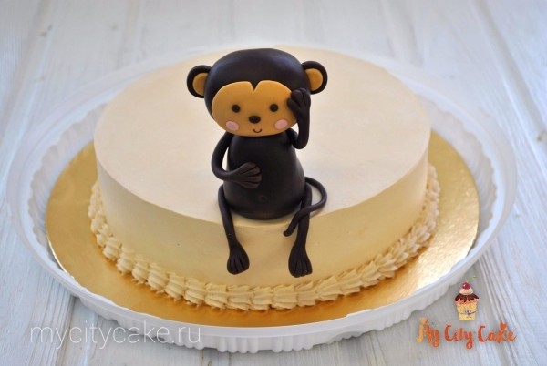 Торт с обезьянкой торты на заказ Mycitycake