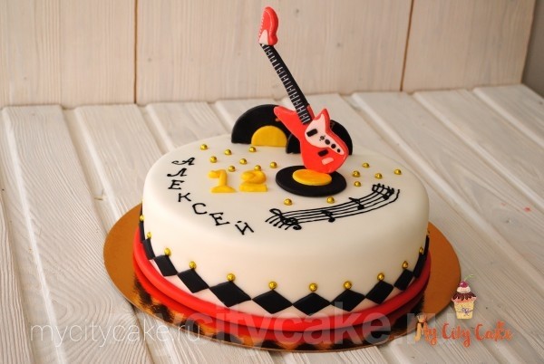 Торт для гитариста торты на заказ Mycitycake