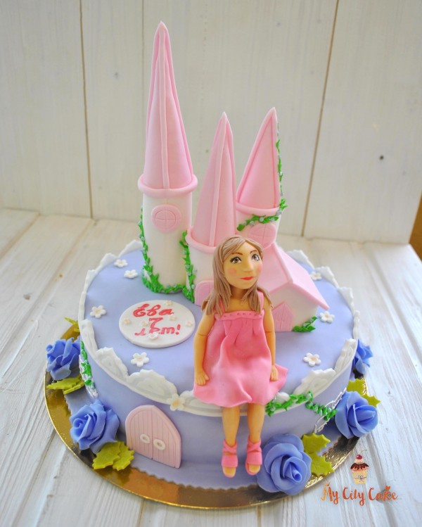 Торт замок принцессы торты на заказ Mycitycake