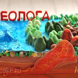 Торт для геолога на заказ в Красноярске