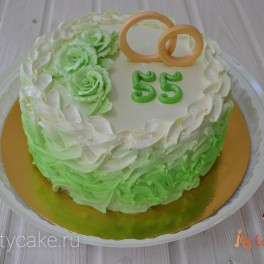 Торт на годовщину 55 лет на заказ в Красноярске