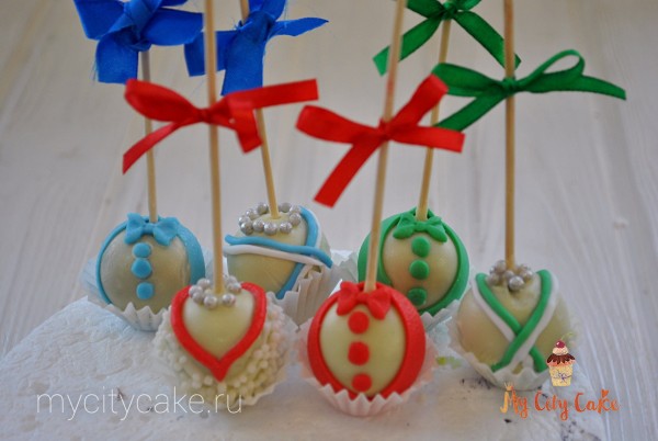 Кейк-попсы для свадьбы торты на заказ Mycitycake