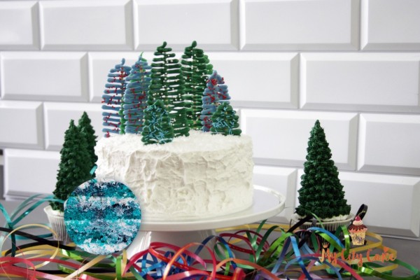 Торт «Зимний лес» торты на заказ Mycitycake