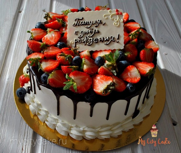 Торт с ягодами торты на заказ Mycitycake