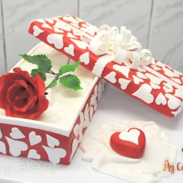 Торт роза для девушки на заказ в Красноярске