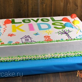 Корпоративный торт Level kids на заказ в Красноярске