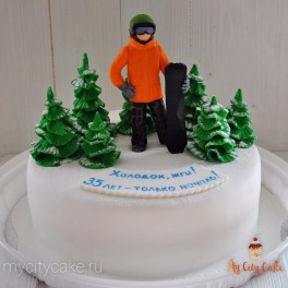 Торт для сноубордистки на заказ в Красноярске