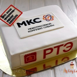 Корпоративный торт МКС на заказ в Красноярске