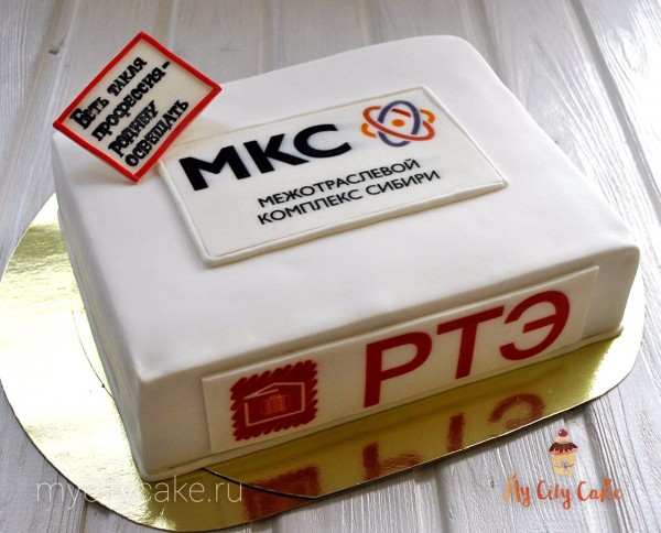 Корпоративный торт МКС торты на заказ Mycitycake