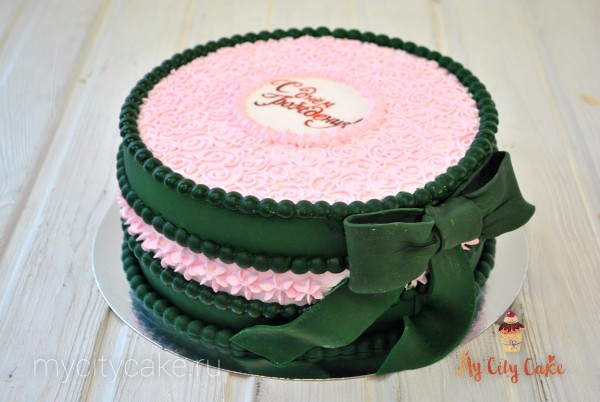 Торт с бантом на день рождения торты на заказ Mycitycake