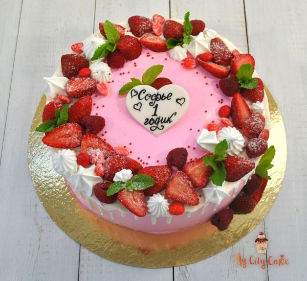 Торт «Ягодное удовольствие» торты на заказ Mycitycake