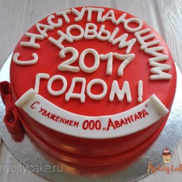 Корпоративный торт для партнеров на заказ в Красноярске