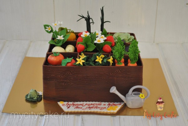 Торт дачный участок для мамы и бабушки торты на заказ Mycitycake