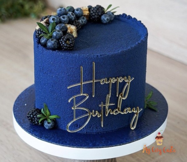 торт на день рождения с покрытием велюр торты на заказ Mycitycake