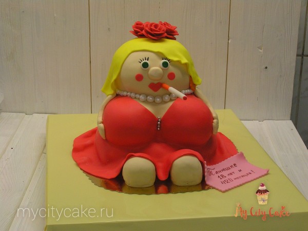 Торт для девушки в самом рассвете сил торты на заказ Mycitycake