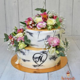 Свадебный торт в ЭКО стиле на заказ в Красноярске